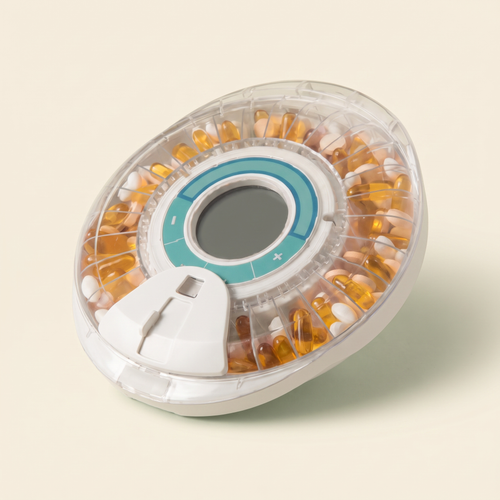 Automatic Pill Dispenser with Lock & Alarm