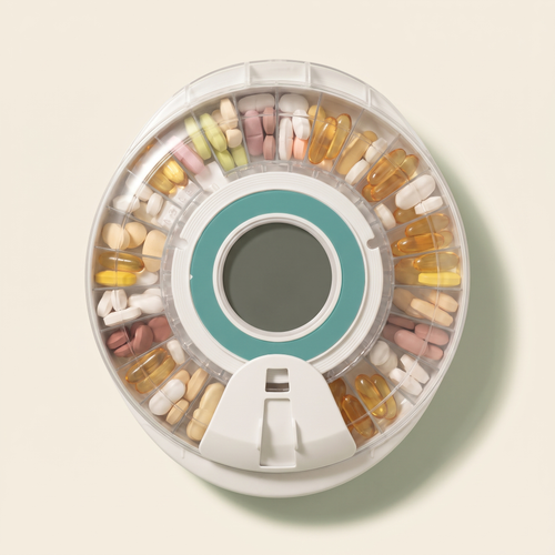 Automatic Pill Dispenser with Lock & Alarm